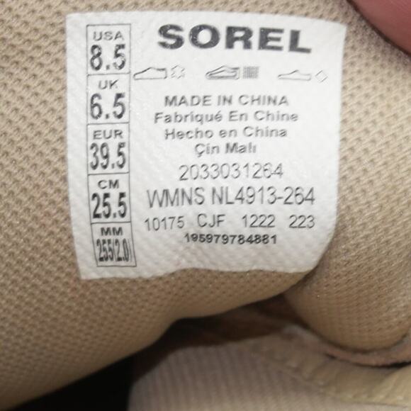 NEW Sorel Women's 8.5 Out N About Wedge Ankle Boots Shoes Omega Taupe Tan - Picture 4 of 7